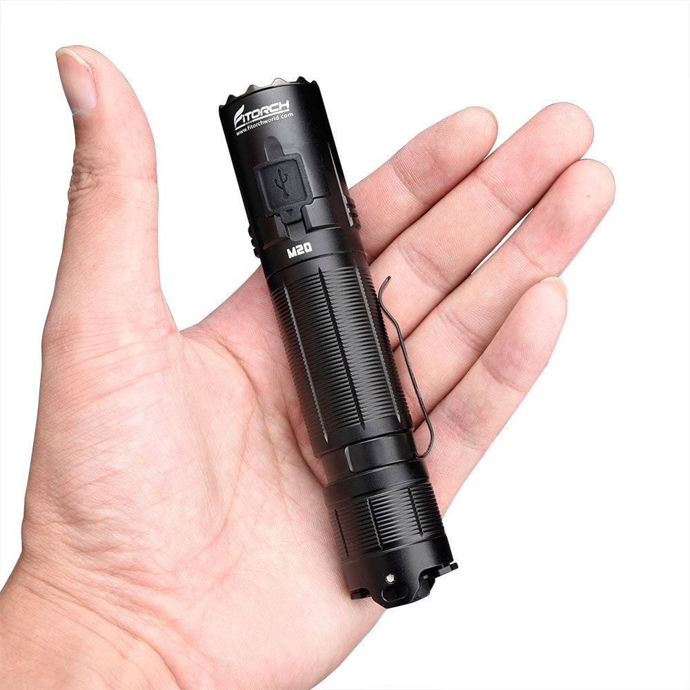 Fitorch M20 Tactical flashlight 3000lms USB-C charging 18650 – Fitorchworld Fitorch M20 Tactical flashlight 3000lms USB-C charging 18650 – Fitorchworld