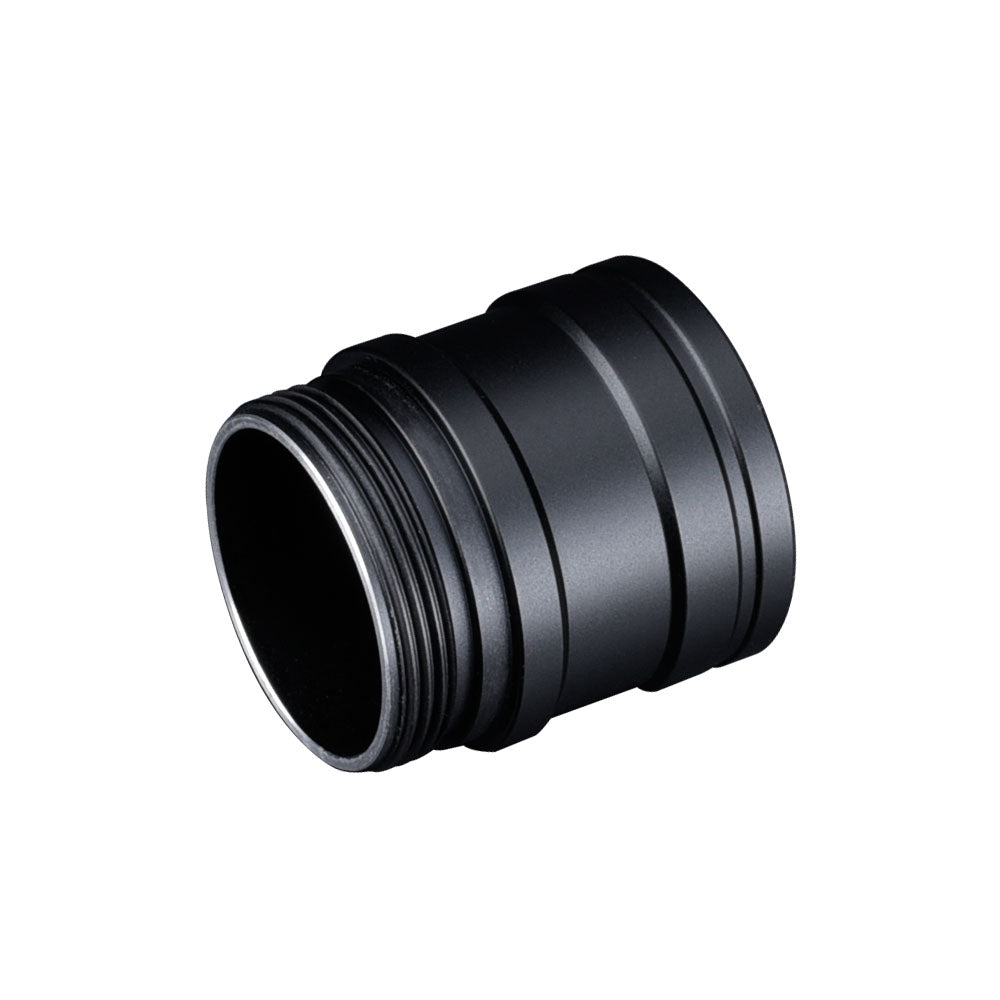 Fitorch ET25GT black threaded extension tube angled on a white background