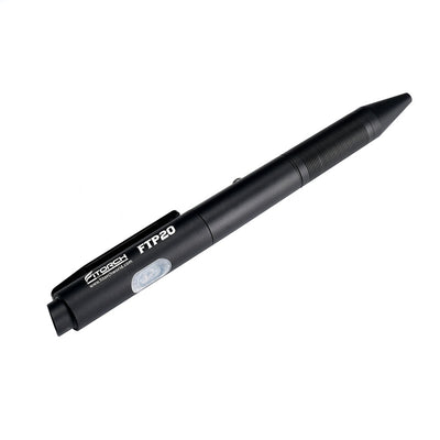 Fitorch FTP20 black pen light with pocket clip and translucent light panel